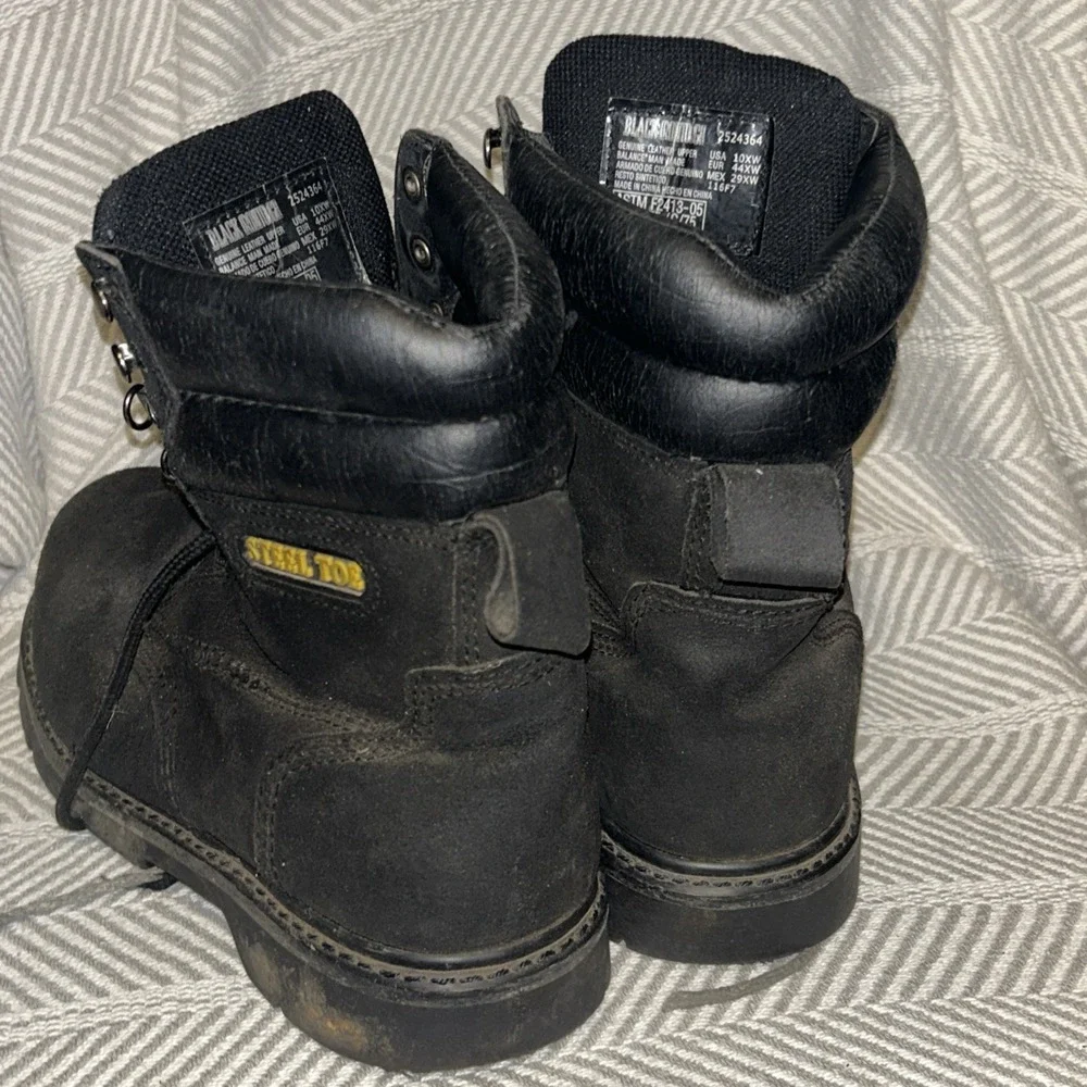 Brahma Mens Iron Tough‎ Steel Toe Work Boots 10XW Thinsulate Black